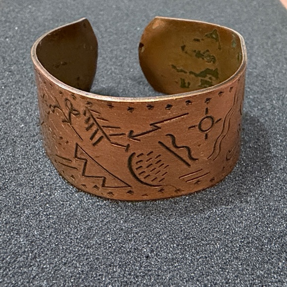 Copper Engraved Women's Bracelet - Picture 6 of 15